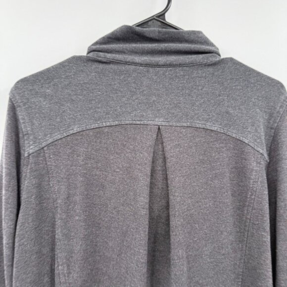Lululemon Womens Open Cardigan Size 12 Stretch Modal Jersey Wrap Jacket gray - Picture 12 of 14